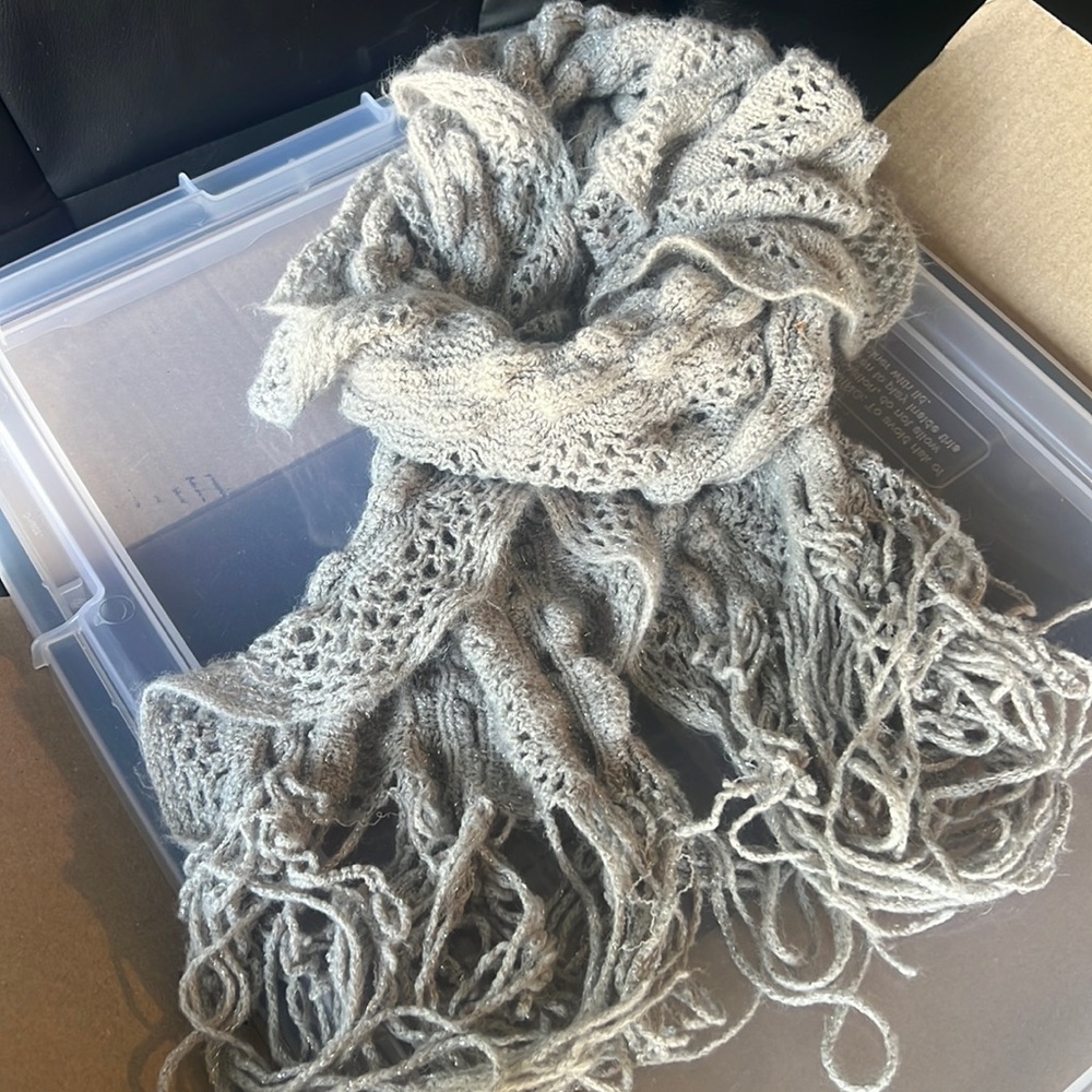 Gray scarf